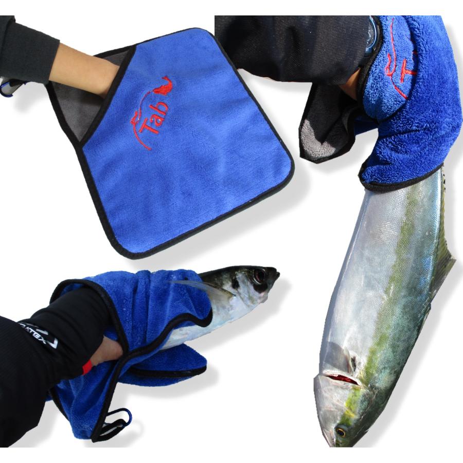 釣り道具 便利グッズ 魚つかみ 手袋 魚掴み フィッシュグリップ（青） | 