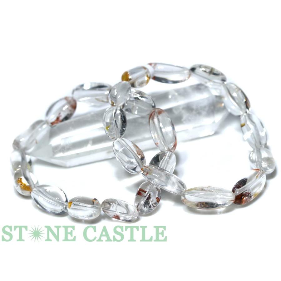 石流通センター 高品質 天然石 ブレスレット 錦鯉水晶 (天然オーラ