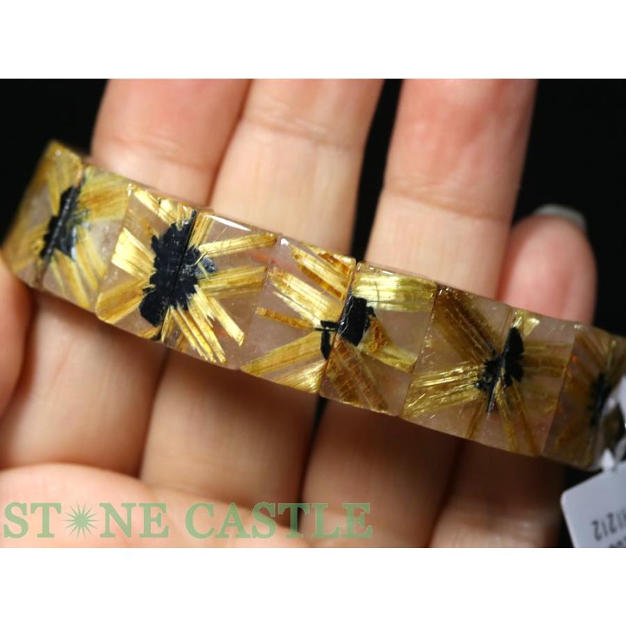 石流通センター 一点物 天然石 ブレスレット ビクトリー極太太陽 