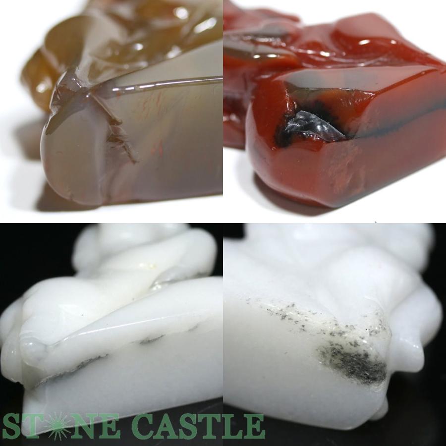 石流通センター 天然石 彫刻置物 馬 約50×40mm 各種 パワーストーン
