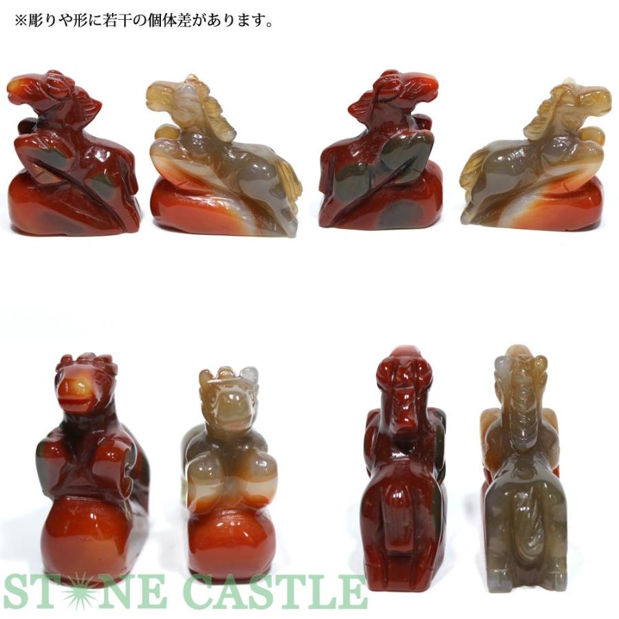 石流通センター 天然石 彫刻置物 馬 約50×40mm 各種 パワーストーン