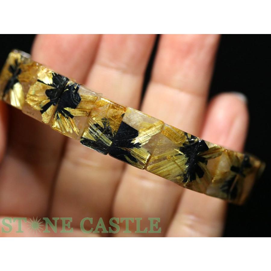 石流通センター 一点物 天然石 ブレスレット ビクトリー極太太陽