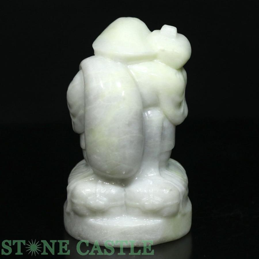石流通センター 一点物 天然石 彫刻置物 七福神 大黒天 レモンジェード