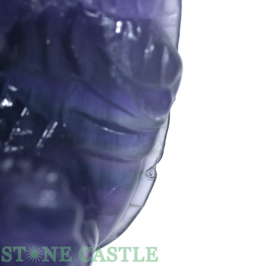 天然石フローライトのガネーシャ 置物 彫物NO.102505 石流通センター