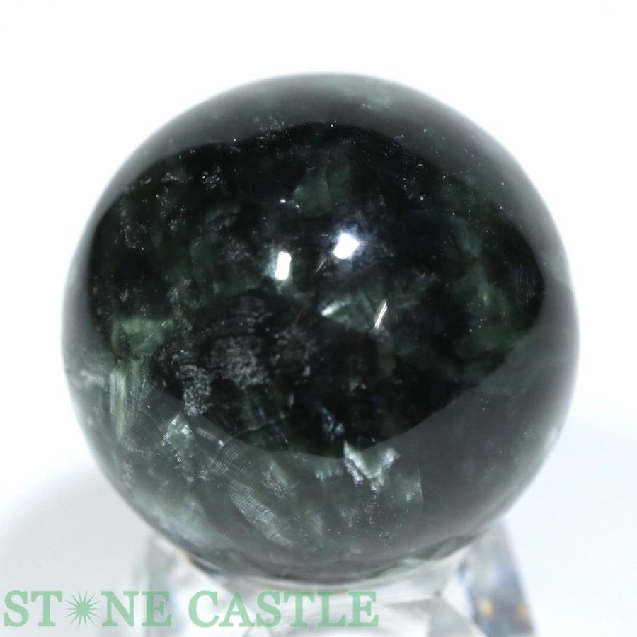 ☆一点物☆【置き石】丸玉 セラフィナイト (3A) 約34mm No.16