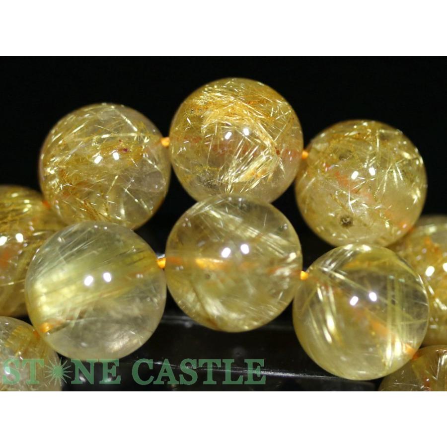 石流通センター 高品質 天然石 ブレスレット ゴールデンルチルクォーツ