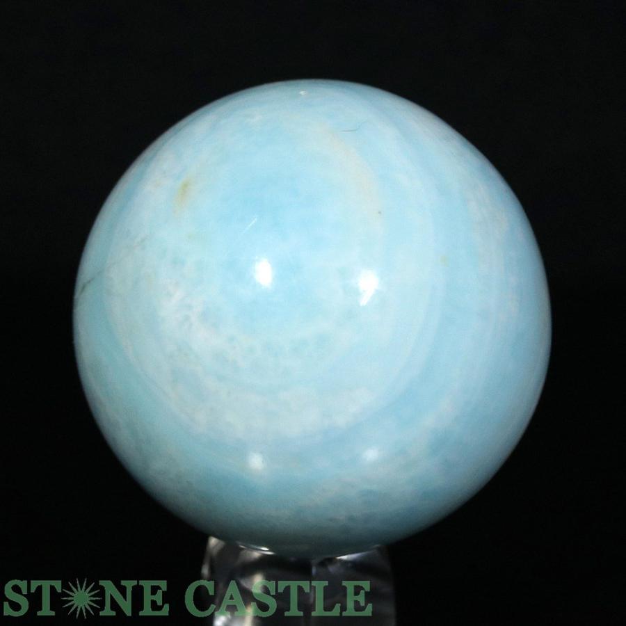 石流通センター 一点物 天然石 置き石 丸玉 ブルーアラゴナイト 約39mm