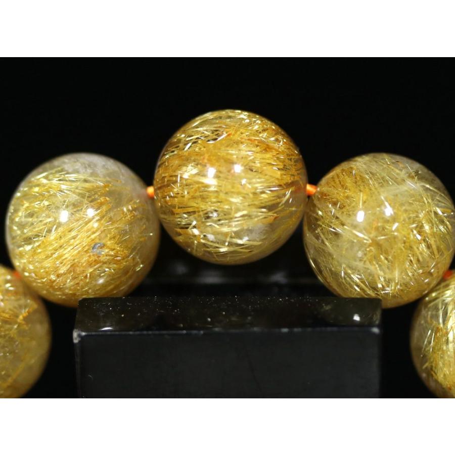 石流通センター 高品質 天然石 ブレスレット ゴールデンルチルクォーツ