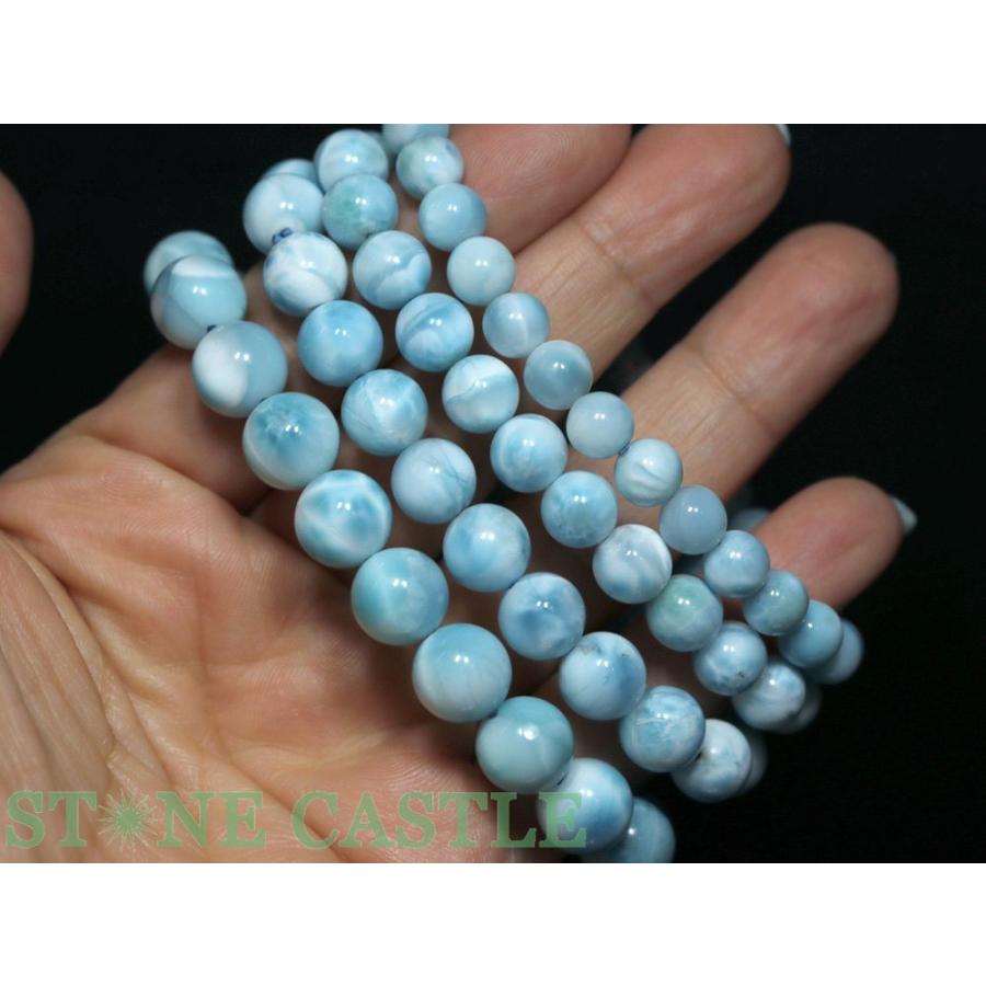 石流通センター 高品質 天然石 ブレスレット ラリマー (6A+) (約7〜7.5