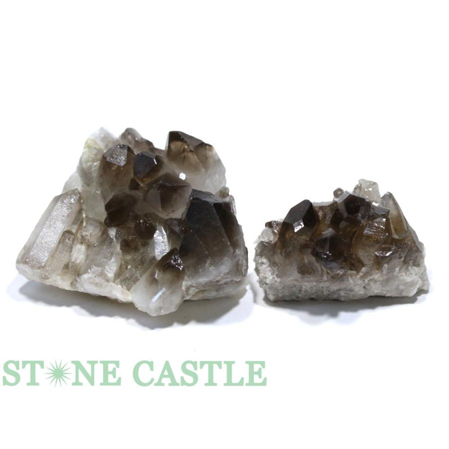 スモーキー クォーツ クラスター 2個 スモーキー クォーツ クラスター 2個 【公式通販】