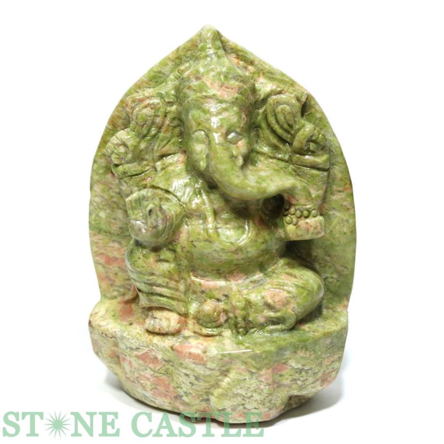 ブタの置物 天然石ユナカイト