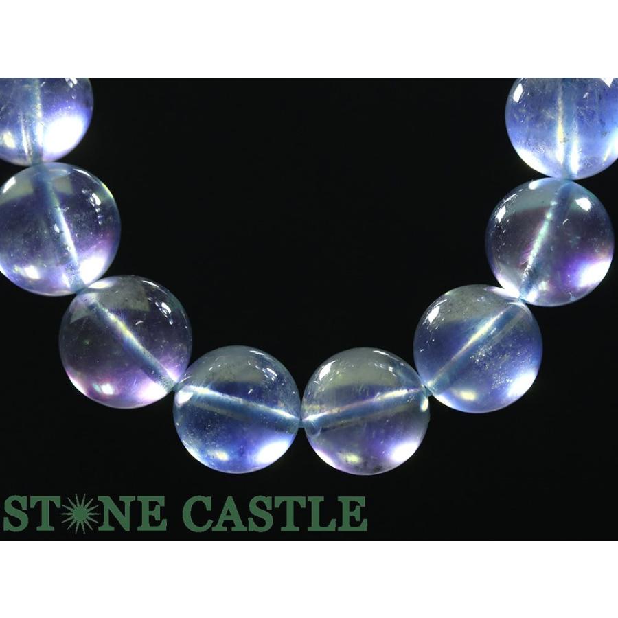 石流通センター 高品質 天然石 ブレスレット カラーチェンジアクアマリン (3A) (約14〜14.5mm) (ケース付) パワーストーンの画像