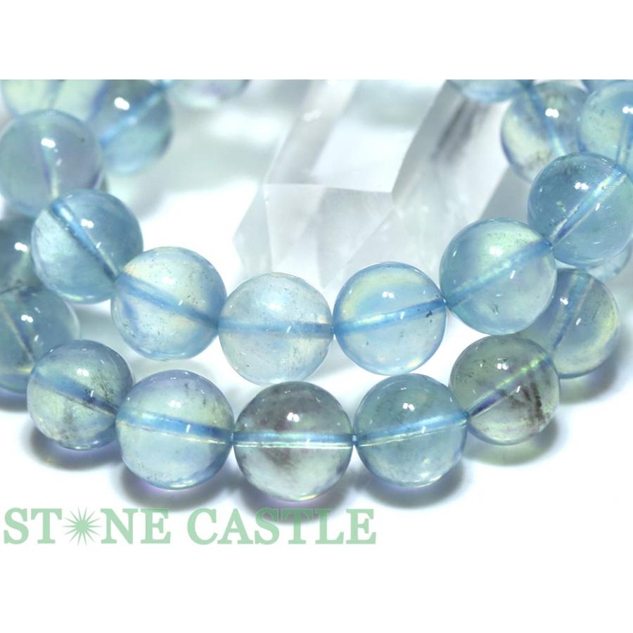 石流通センター 高品質 天然石 ブレスレット カラーチェンジアクアマリン (3A) (約14〜14.5mm) (ケース付) パワーストーンの画像