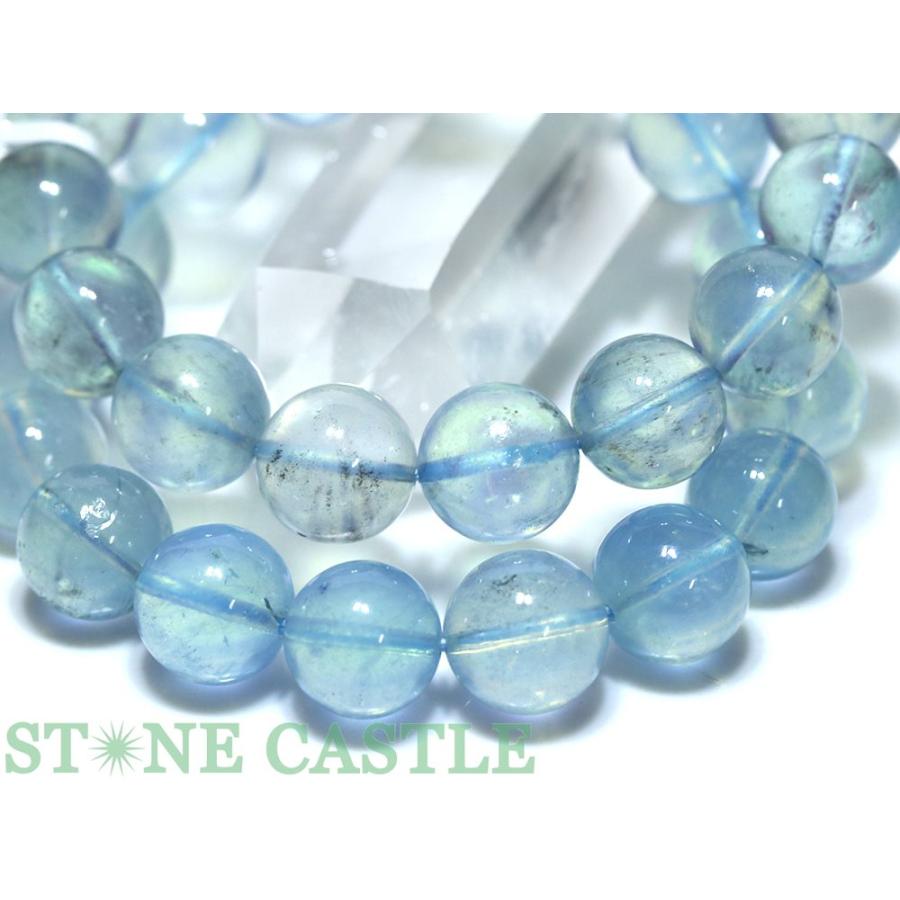 石流通センター 高品質 天然石 ブレスレット カラーチェンジアクアマリン (3A) (約14〜14.5mm) (ケース付) パワーストーンの画像