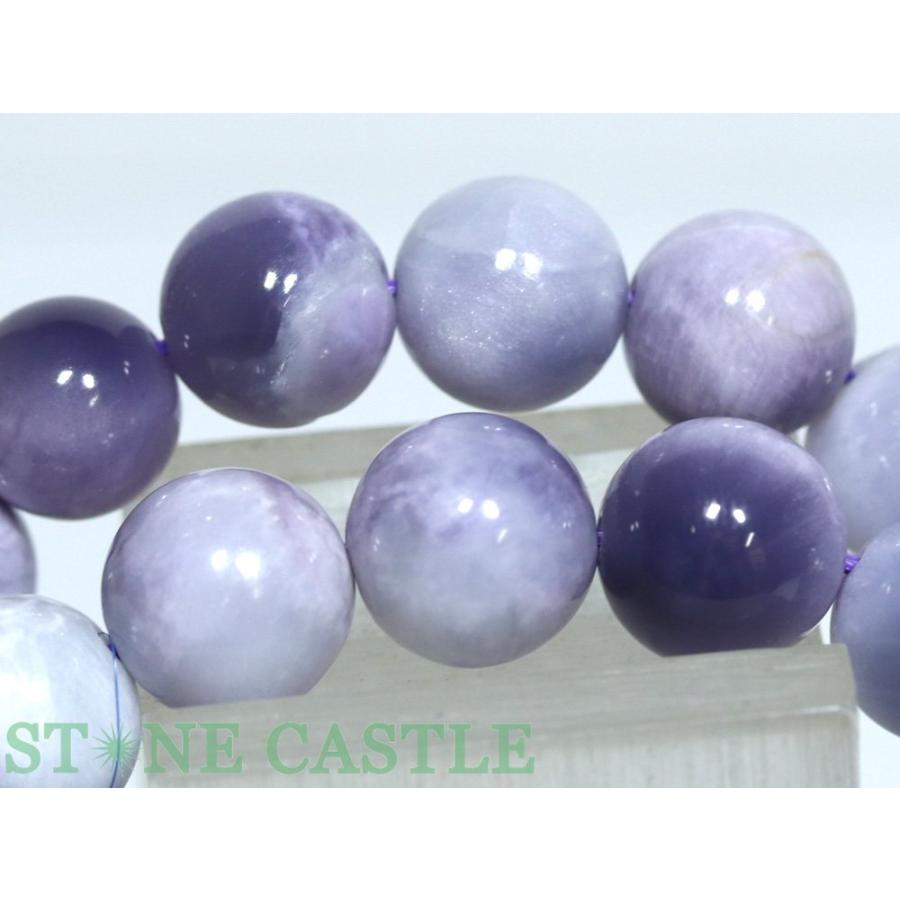 石流通センター 高品質 天然石 ブレスレット パープルラリマー (5A