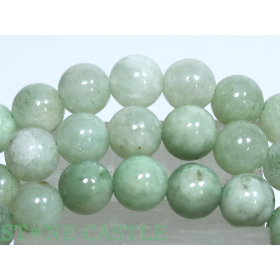 石流通センター 高品質 天然石 ブレスレット 日本翡翠 (糸魚川産) 草色 (約6mm) パワーストーンの画像