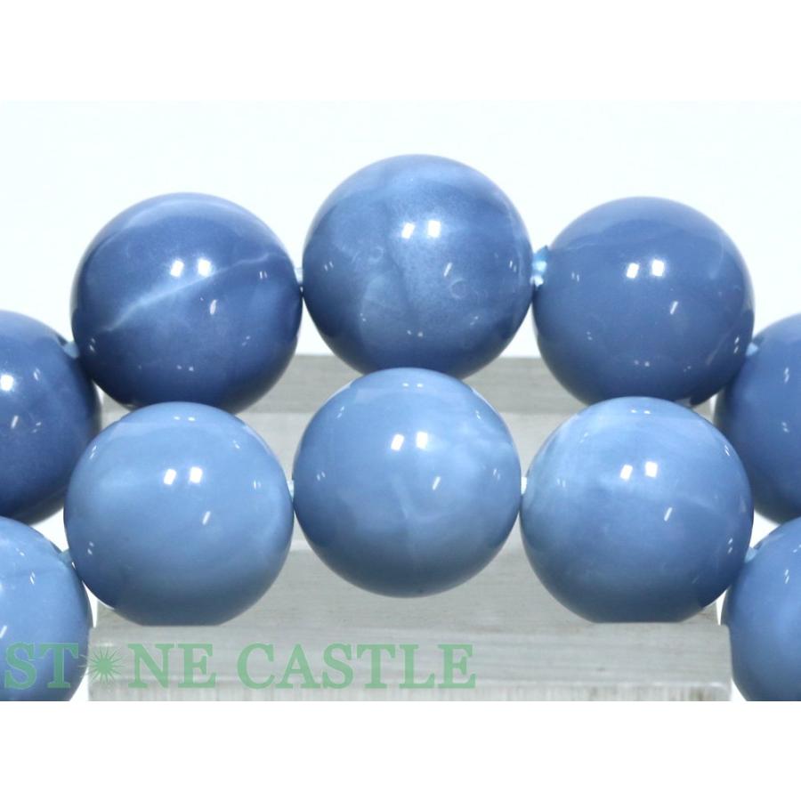 石流通センター 高品質 天然石 ブレスレット オーウィーブルーオパール