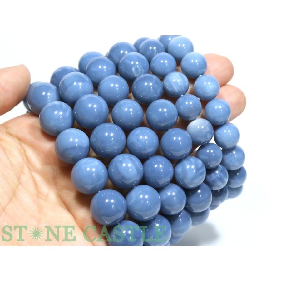 石流通センター 高品質 天然石 ブレスレット オーウィーブルーオパール