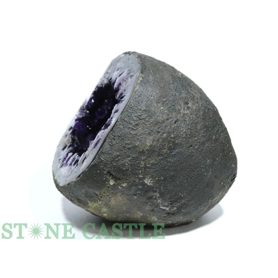 石流通センター 一点物 天然石 原石 アメジスト カペーラ (6A) (ウルグアイ産) ドーム型 (台無) No.25 パワーストーンの画像