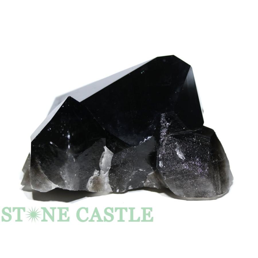 石流通センター 一点物 天然石 原石 黒水晶クラスター (EX) (アーカンソー産) No.10 パワーストーン_1
