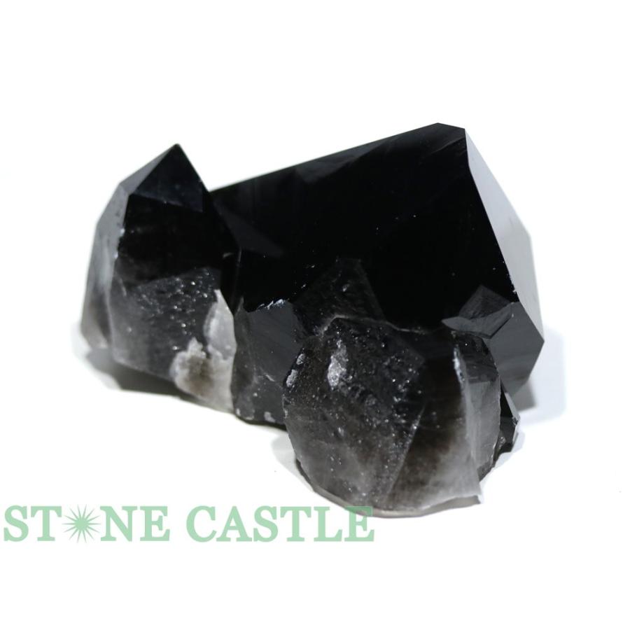 石流通センター 一点物 天然石 原石 黒水晶クラスター (EX) (アーカンソー産) No.10 パワーストーン_3