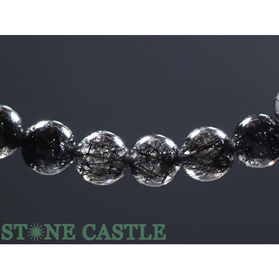 石流通センター 高品質 天然石 ブレスレット 花火ブラックルチル
