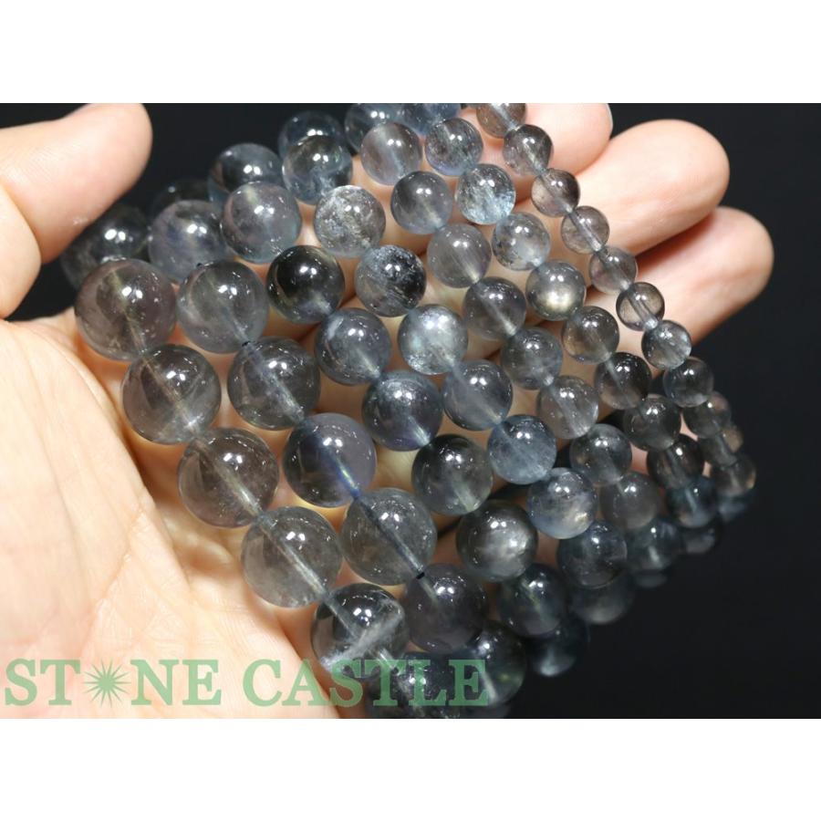石流通センター 高品質 天然石 ブレスレット カラーチェンジアクアマリン (5A) (約13〜13.5mm) (ケース付) パワーストーンの画像