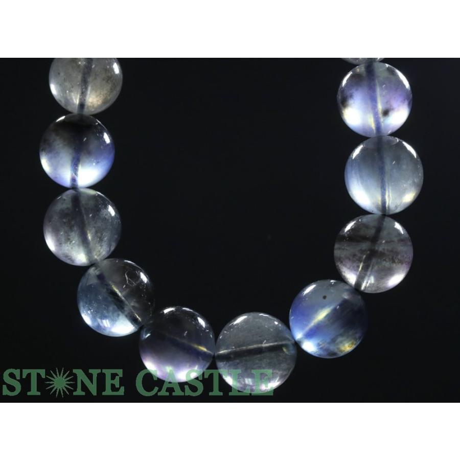 石流通センター 高品質 天然石 ブレスレット カラーチェンジアクアマリン (5A) (約13〜13.5mm) (ケース付) パワーストーンの画像