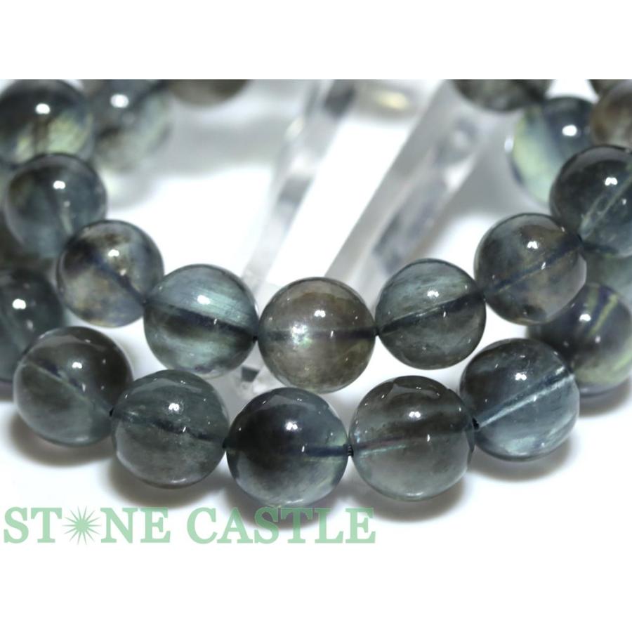 石流通センター 高品質 天然石 ブレスレット カラーチェンジアクアマリン (5A) (約13〜13.5mm) (ケース付) パワーストーンの画像
