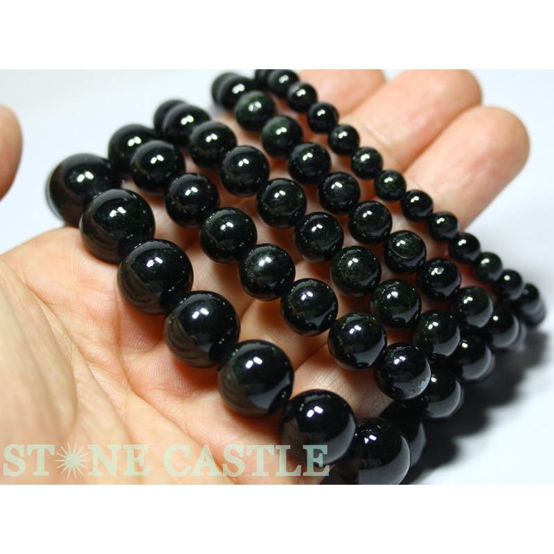 石流通センター 高品質 天然石 ブレスレット ブラックスター (3A) (約11.5〜12mm) (ケース付) パワーストーンの画像