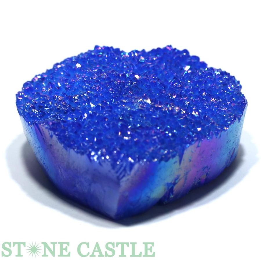 石流通センター 一点物 天然石 原石 ハート型 オーロラクラスター