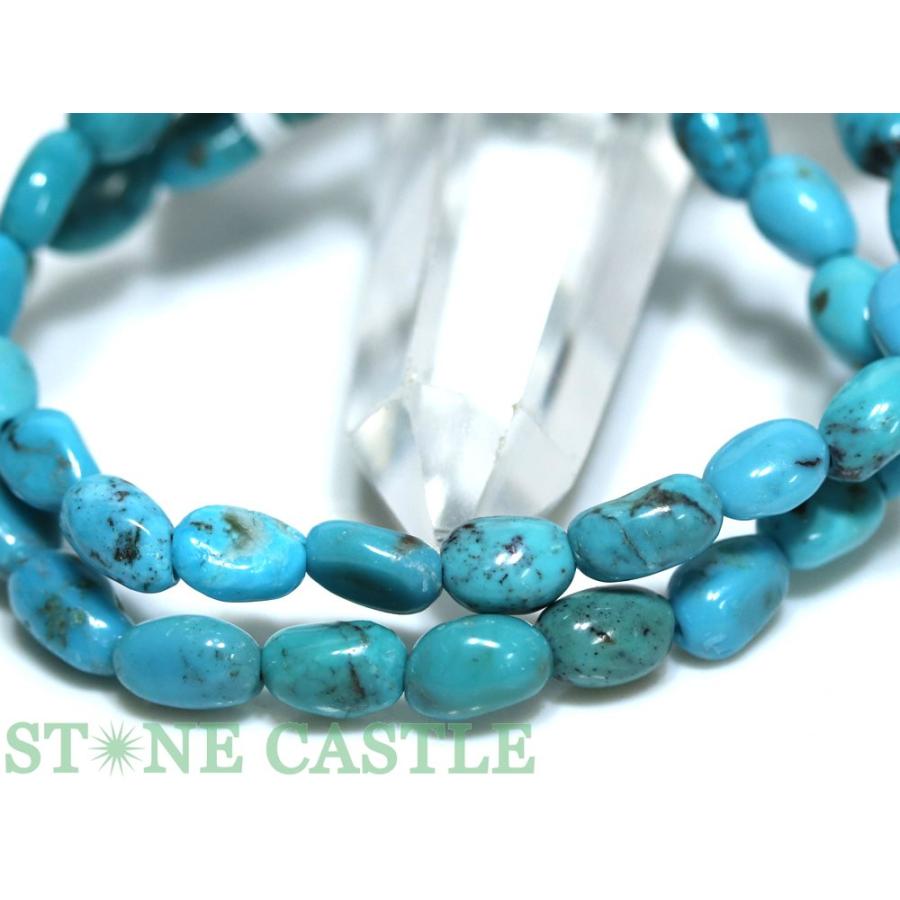 石流通センター 高品質 天然石 ブレスレット 天然ターコイズ (2A