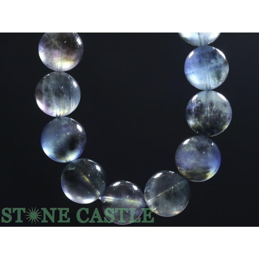 石流通センター 高品質 天然石 ブレスレット カラーチェンジアクアマリン (5A) (約15〜15.5mm) (ケース付) パワーストーンの画像