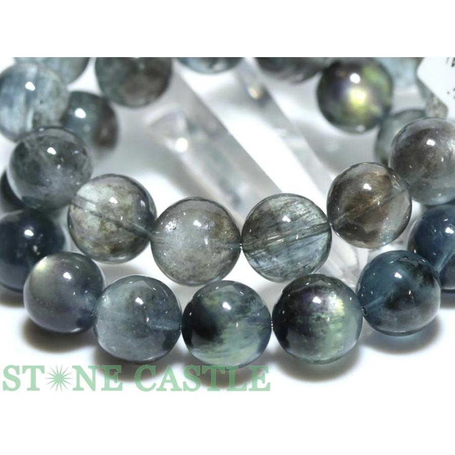 石流通センター 高品質 天然石 ブレスレット カラーチェンジアクアマリン (5A) (約15〜15.5mm) (ケース付) パワーストーンの画像