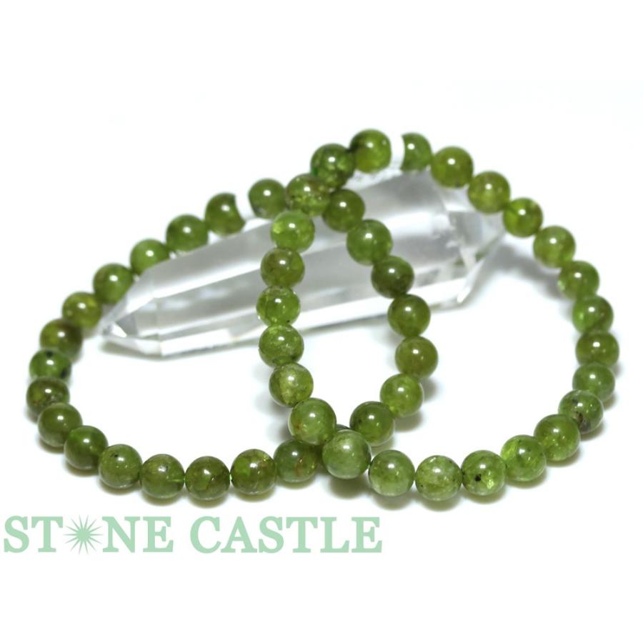 石流通センター 高品質 天然石 ブレスレット ペリドット (A) (約7.5