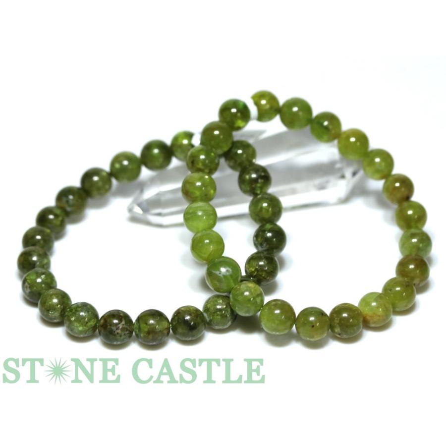 石流通センター 高品質 天然石 ブレスレット ペリドット (A) (約9.5