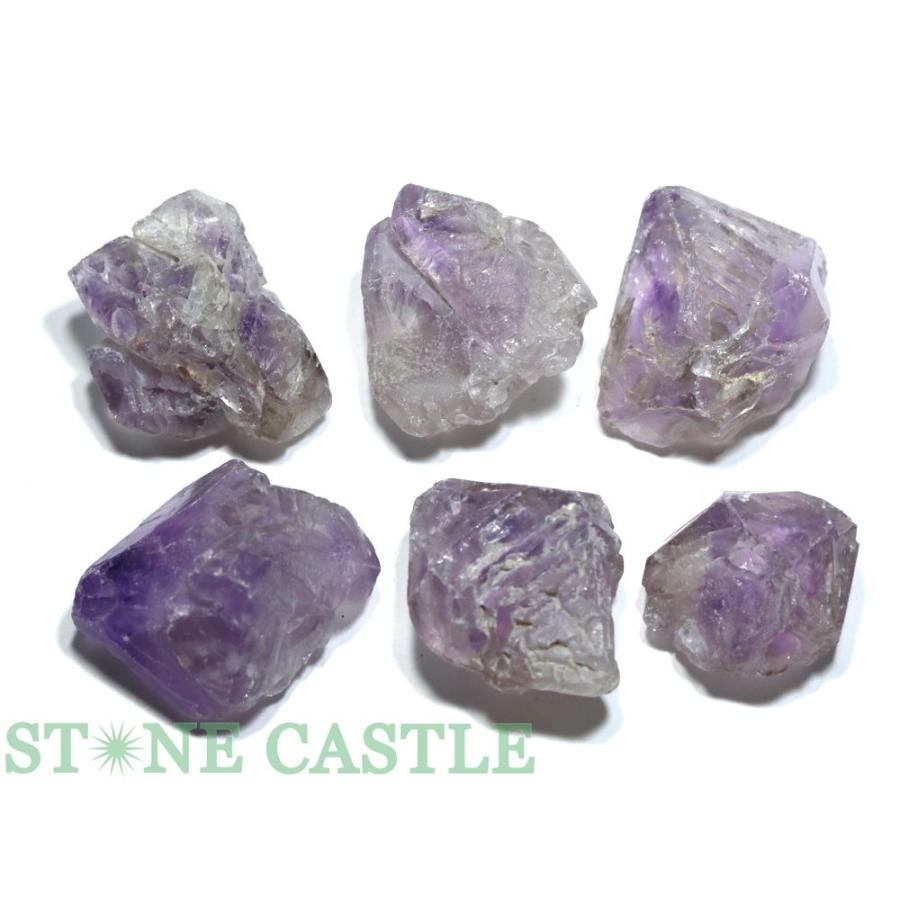 石流通センター 一点物 天然石 原石 アメジストカテドラル (6個セット