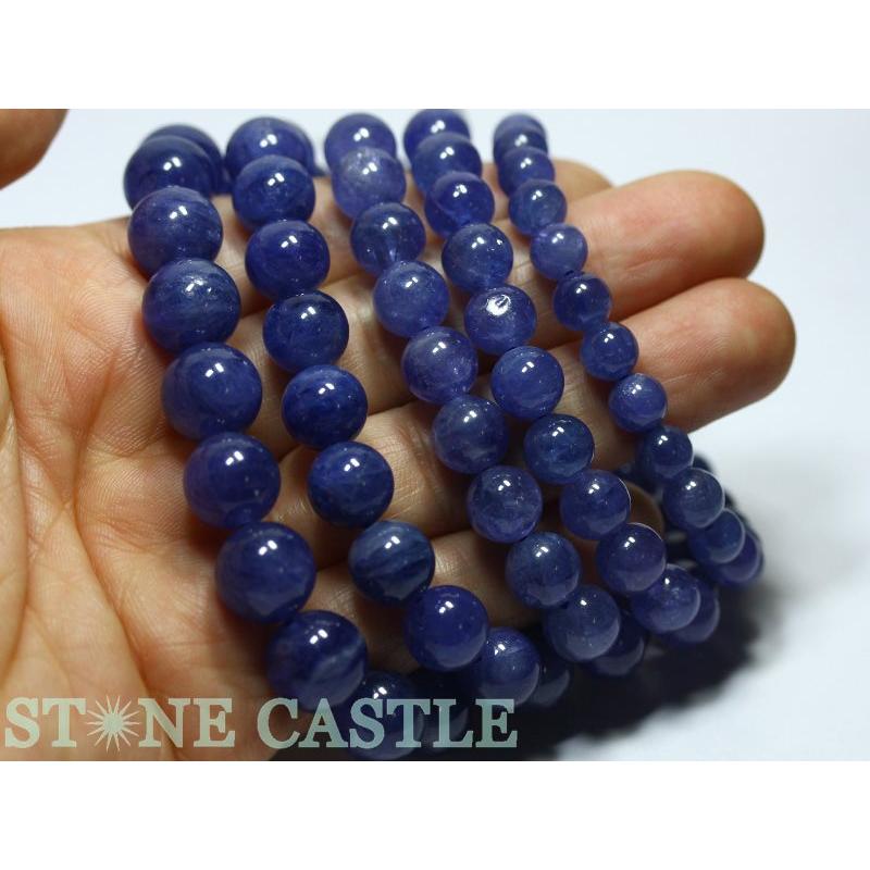 石流通センター 高品質 天然石 ブレスレット タンザナイト (4A) (約6