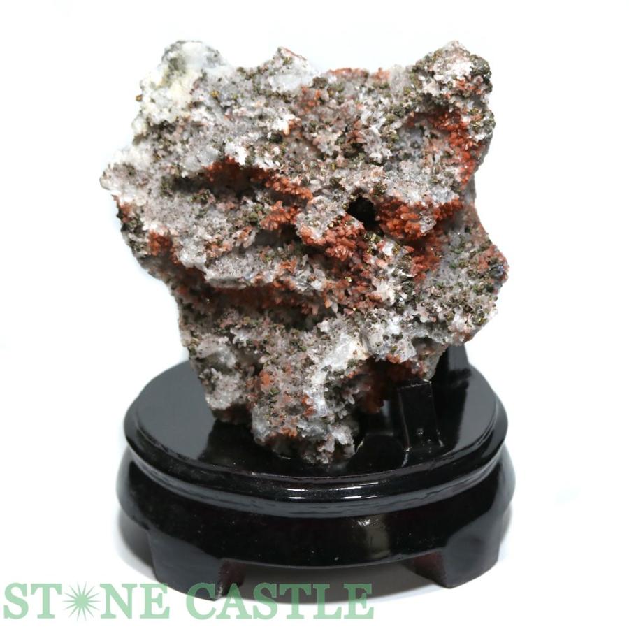 石流通センター 一点物 天然石 原石 パイライト&レッドクォーツ共生鉱