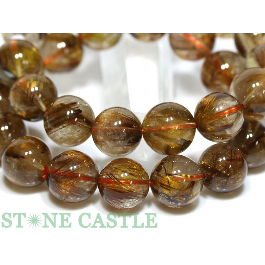 【新入荷】　タイガータイチンルチルブレス12㎜　（新品未使用）高品質　針しっかり 石流通センター 高品質 天然石 ブレスレット タイガータイチンルチル