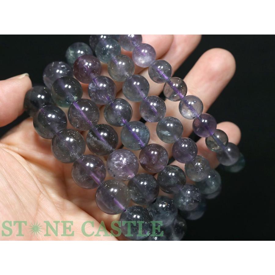 石流通センター 高品質 天然石 ブレスレット フローライト&パイライト