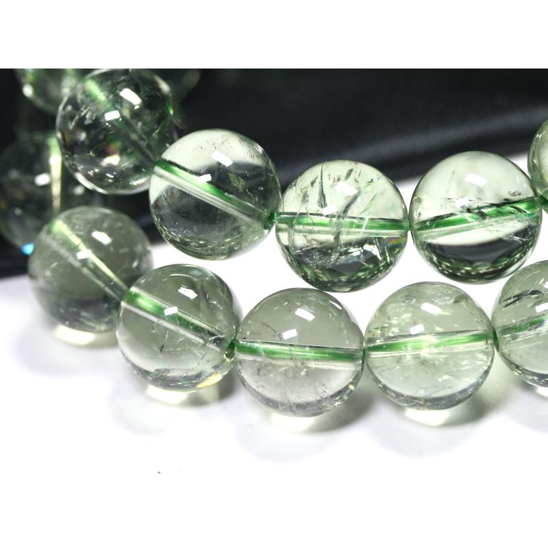 石流通センター 高品質 天然石 ブレスレット アイリスグリーンアメジスト (3A) (約13.5〜14mm) パワーストーンの画像