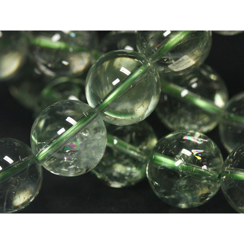 石流通センター 高品質 天然石 ブレスレット アイリスグリーンアメジスト (3A) (約13.5〜14mm) パワーストーンの画像