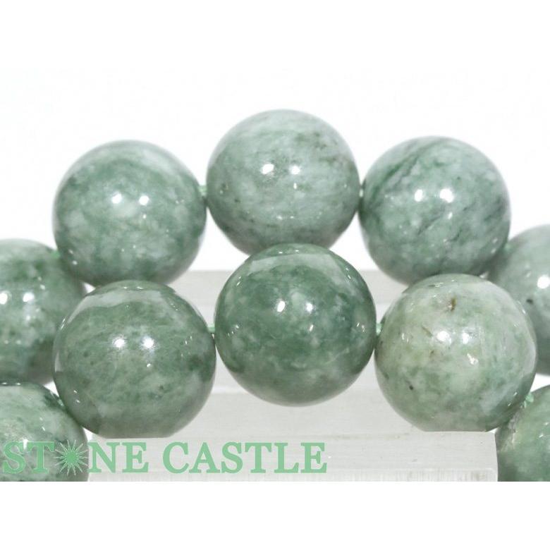 石流通センター 高品質 天然石 ブレスレット 日本翡翠 緑 (糸魚川産) (約12mm) パワーストーンの画像
