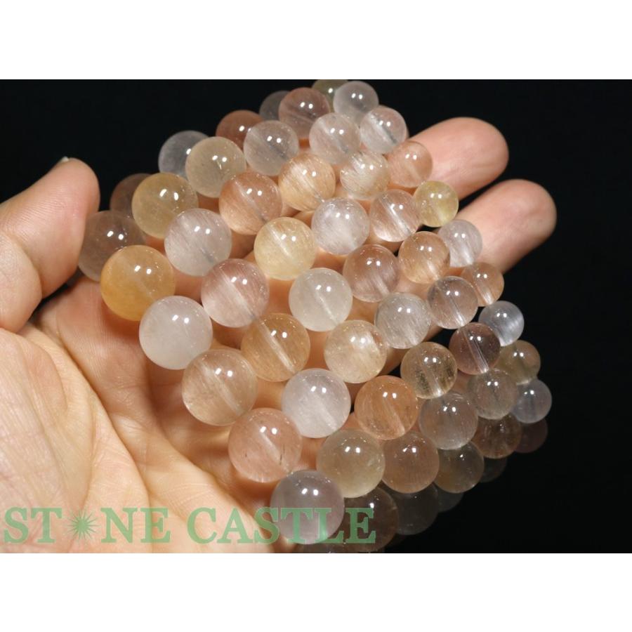 石流通センター 高品質 天然石 ブレスレット ザギマウンテンクォーツ (3A) (約15〜15.5mm) (ケース付) パワーストーンの画像