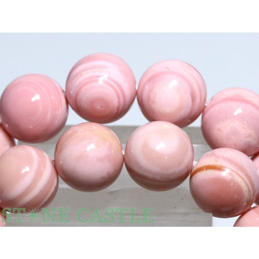 石流通センター 高品質 天然石 ブレスレット 桜ピンクオパール (天眼) (3A) (ペルー産) (約10.5〜11mm) パワーストーン_3