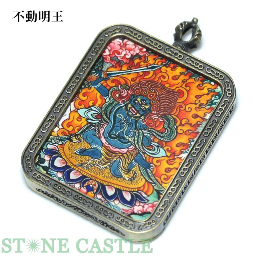 石流通センター 高品質 天然石 ペンダント チベットタンカ(仏画) 各種