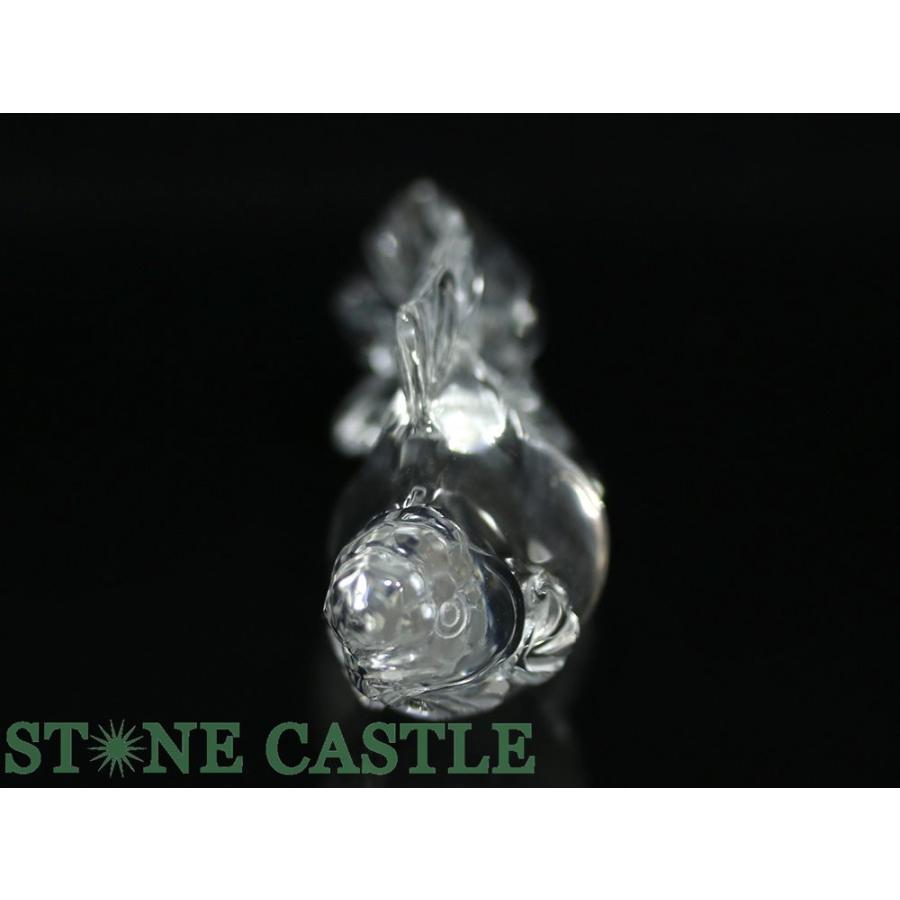 石流通センター 一点物 天然石 彫刻置物 金魚 水晶 (5A) No.31