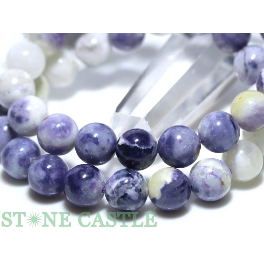 神居古潭石 （カムイ・コタン） ブルー 12mm玉ブレスレット 証明書付