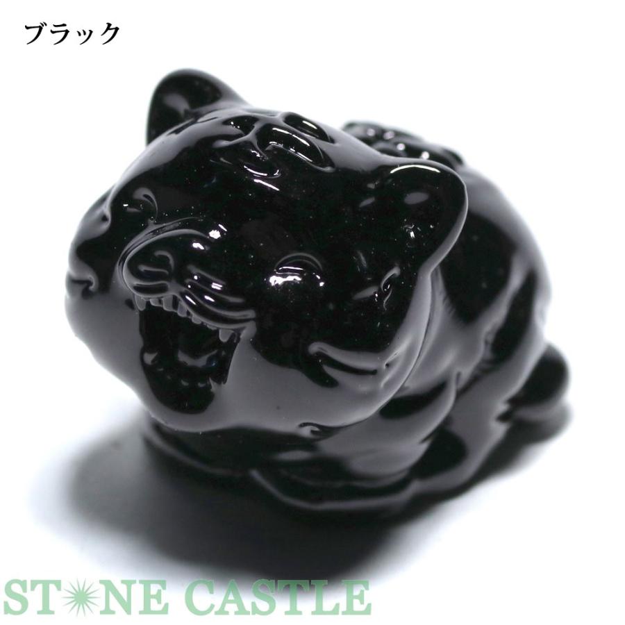 石流通センター 天然石 彫刻置物 虎 クリスタルガラス 各色